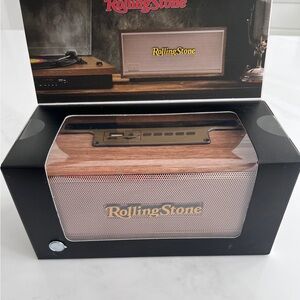 Rolling Stone Timber Wooden Bluetooth Speaker New